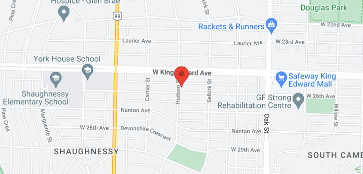 map of 1295 W 26TH AVENUE